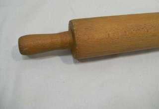 Small Old Wooden Rolling Pin With Handles  
