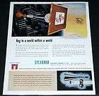 1943 OLD WWII MAGAZINE PRINT AD, SYLVANIA, ELECTRON TUBES, INSPECT 