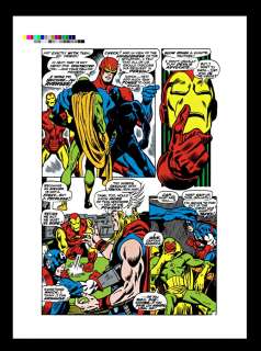 John Buscema Avengers #58 Rare Production Art Pg 3  