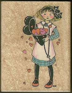 Rubber Stamp MARY ENGELBREIT All Night Media HEARTFUL OF HEARTS 378E 