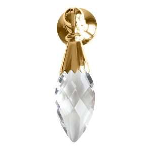 Swarovski Clear Crystal Pendant Pull Knob, 2.7 inch by 0.8 