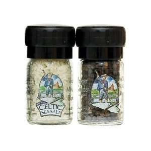 Celtic Sea Salt Salt & Pepper Mini Grinder 1.8 oz. 2 Count(Pack of 6)