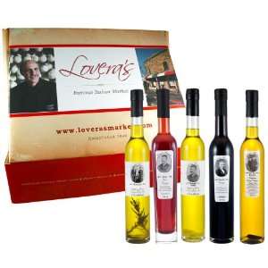 Lovera Signature Olive Oil and Vinegar Gift Box  Grocery 