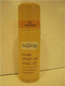 New IsaDora Airbrush Spray On Makeup COOL BEIGE 72  