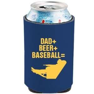    Dad Loves Beer And Ball Custom Can Koozie