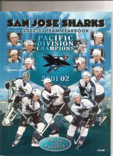 2002/2003 San Jose Sharks official yearbook program  