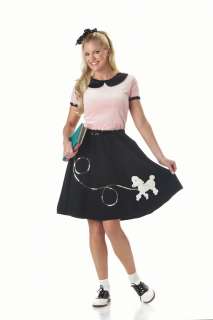 Adult 50s Hop with Poodle Skirt Halloween Costume  
