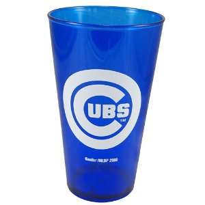  Chicago Cubs Cobalt Plastic Pint Glass