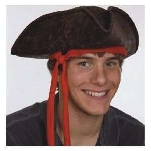    Distressed Caribbean Tricorn Pirate Costume Hat Toys & Games