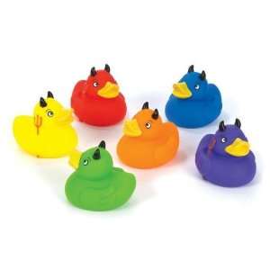   Duckies with Horns and Pitchforks in Assorted Colors Toys & Games