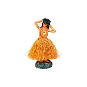  Porcelain Dashboard Hula Doll   Hula Girl Posing   Hawaii 