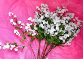   WHITE ~ Gypsophila Silk Wedding Flowers Centerpieces Fillers  