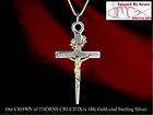 Sterling silver Cross necklace, Mustard Seed cross ichthys ichthy 