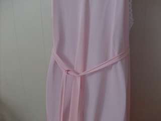Vintage SIMPSONS Pale Pink Long Nylon Nightgown Large  
