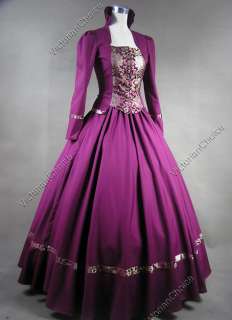Gothic Victorian Brocade Dress Ball Gown Cosplay 111 XL  