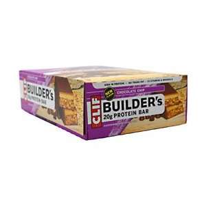  Clif Builders Protein Bar   Chocolate Chip   12 ea 