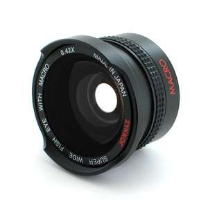 Wide Angle Fisheye Lens for Sony HDR SR12E,SR5,SR5E,SR7  
