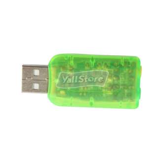USB TO 3D AUDIO SOUND CARD ADAPTER VIRTUAL 5.1 ch  