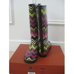    Missoni for Target Fuschia Rain Boots Size 2 