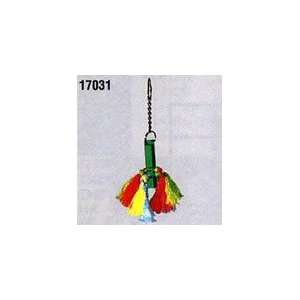   Products Rainbow Acrylic Vertical Log String Bird Toy