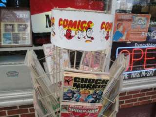   Age Comic Book Spinner Rack Casper Archie Spiderman Superman LOOK