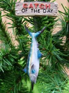 New Blue Marlin Sport Fishing Sign Christmas Ornament  