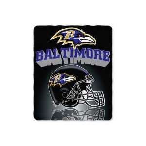  Baltimore Ravens Light Weight Fleece NFL Blanket Grid Iron 