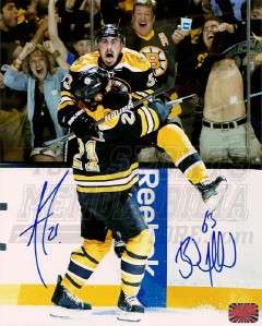   & Andrew Ference Boston Bruins signed Stanley Cup celebration 16x20