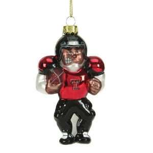  Texas Tech Red Raiders 4 Glass Football Player Sports 