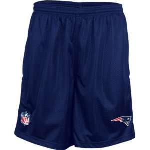   New England Patriots Navy Youth Coaches Mesh Shorts