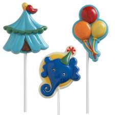 Wilton BIG TOP LOLLIPOPS MOLD Circus Party Candy Melt  
