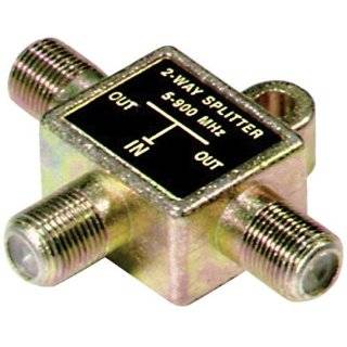  Philips 2 Way Cable Splitters with Gold Connectors 