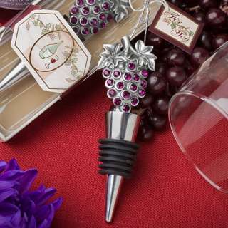 40 Vineyard Grape design Wine Bottle Stopper Wedding / Bridal Shower 