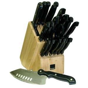  Ronco 20pc Cutlery & Wooden Block Set