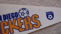 Vintage San Diego Sockers Pennant   UNSOLD and UNUSED   LOW Open and 