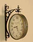 two sided train station wall clock dual double distress $ 138 00 time 