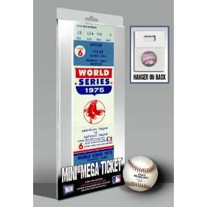  1975 World Series Mini Mega Ticket   Boston Red Sox 