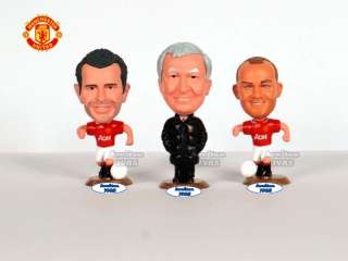   3pcs Ferguson/Rooney/Giggs 2.6 Doll Toy Figure Football Star  