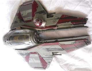 STAR WARS Jet STARFIGHTER OBI WAN KANOBI Vehicle Galatic Heroes SITH 