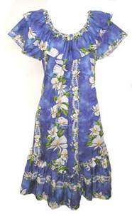   Green Short Sleeve Traditional Muumuu Hawaiian Dress 2X,3X,4X  