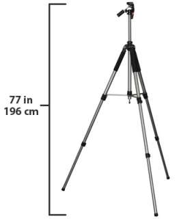 Zeikos 77 Inch Full Size Professional Photo / Video Tripod with 3 Way 