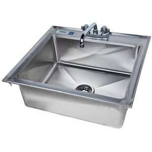 16 Gauge Regency Drop In Stainless Steel Sink with Faucet 20 x 16 x 