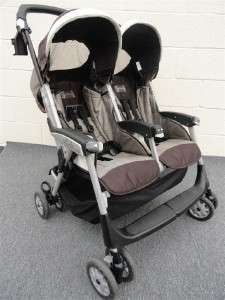Peg Perego Aria Twin Duo Double Stroller   Toffee  