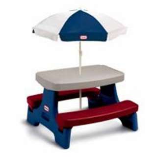   Easy Store Jr. Play Table with Umbrella   New 050743437984  