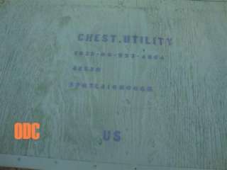 USMC Marine Corps Military Surplus UTILITY STORAGE CHEST Footlocker 