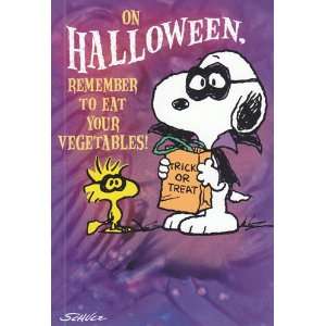  Greeting Card Halloween Peanuts On Halloween, Remember to 
