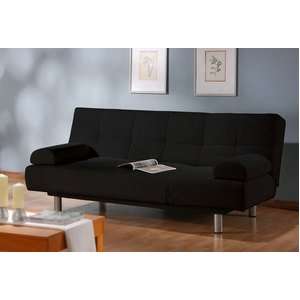  Aruba Casual Convertible Deluxe Black Sofa Bed by 