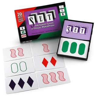 SET Card Game Family Visual Perception Recognition 0736396001009 