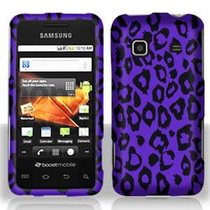 Purple Leopard Skin for Strainght Talk Samsung Galaxy Precedent Phone 