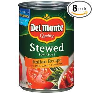 Del Monte Stewed Tomatoes Italian Recipe, 14.5 Ounce (Pack of 8 